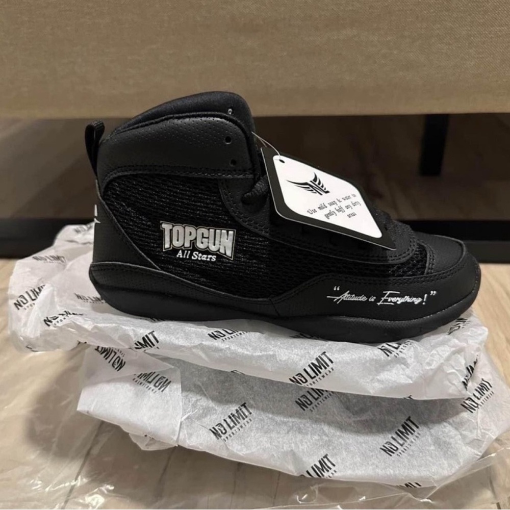 Black Topgun All Stars vro cheer shoes